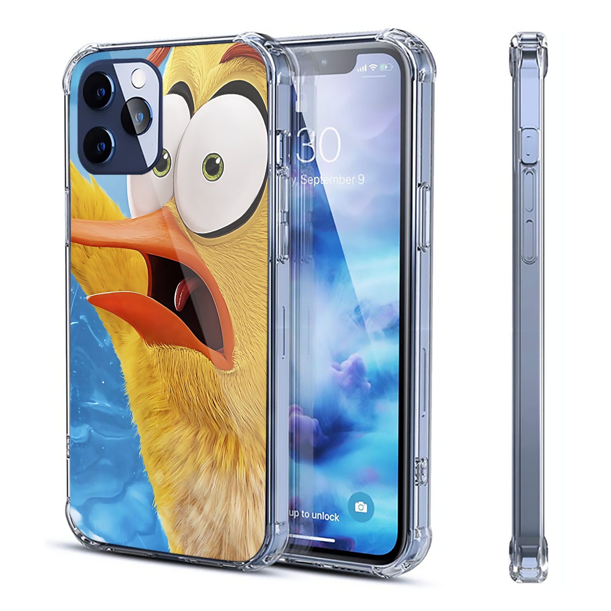 （画像用） Angry Birds アングリーバード 【iPhone 12シリーズ対応】透明スマホケース（クリアソフトケース）